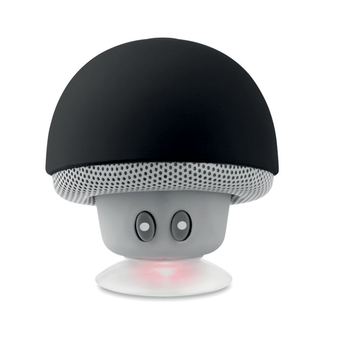 MUSHROOM wireless speaker with suction cup and phone stand, with your logo