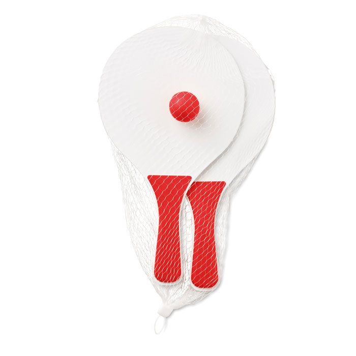 Mazais pludmales tenisa komplekts MINI MATCH no MDF ar jūsu logo