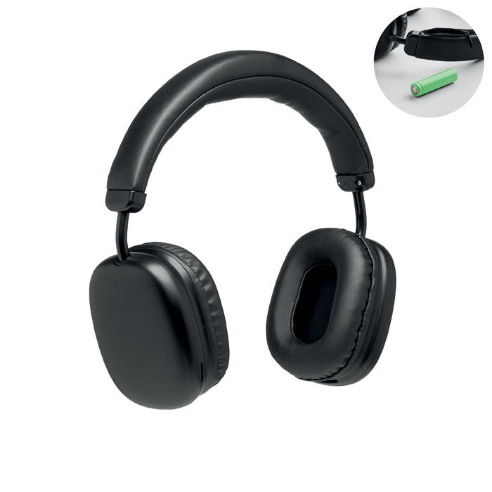 SYNC Bluetooth 5.3 wireless headphones with replaceable battery and your logo
