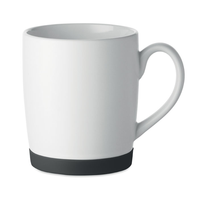 Ceramic mug SILBASE 300 ml with silicone base with your logo