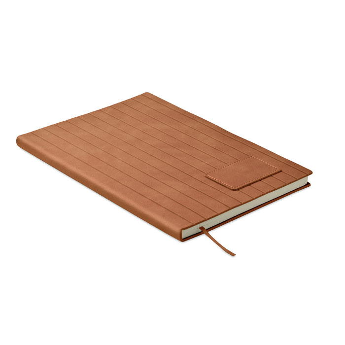 A5 notebook TINTRAY with soft ribbed PU cover with your logo