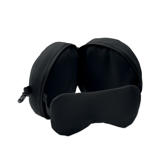Ceļojumu spilvens ar acu masku SOFT NUIT 2 vienā ar jūsu logo