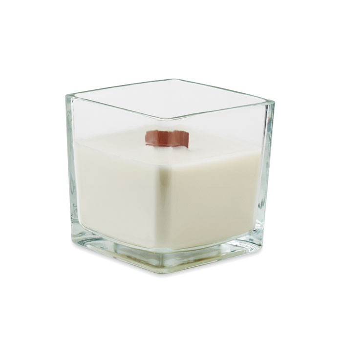 Vaniļas aromāta svece RIU stikla traukā ar jūsu logo