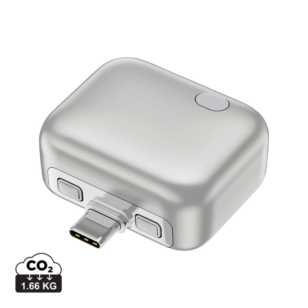 ChargeGuard USB-C adapter with auto-disconnect, recycled ABS, with your logo