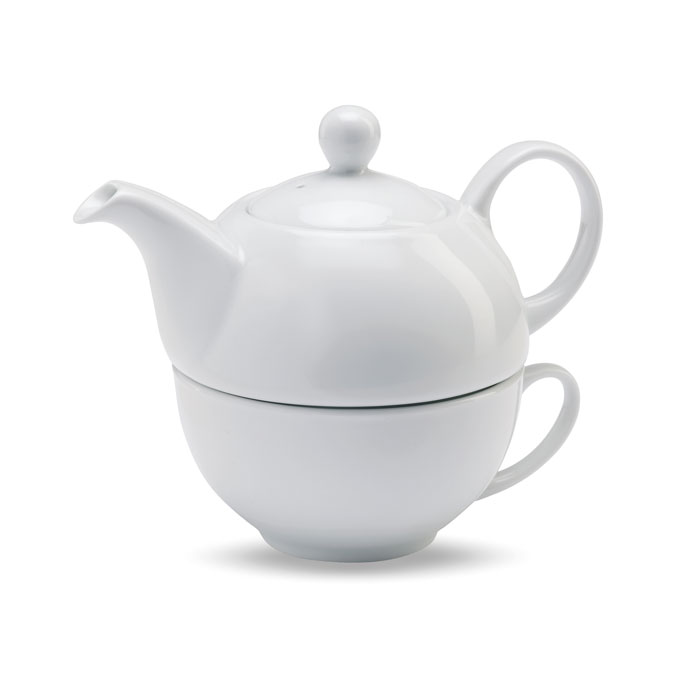 Tējas komplekts TEA TIME ar 400 ml tējkannu ar jūsu logo