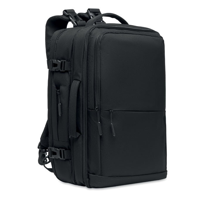 SOPHIS backpack in 600D rPET with modular compartments, with your logo