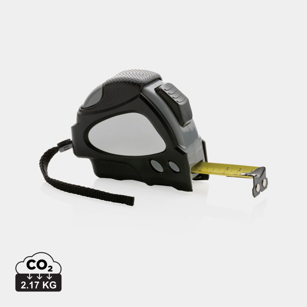 Measuring tape RCS recycled plastic Auto stop 8 m / 25 mm with auto lock with your logo