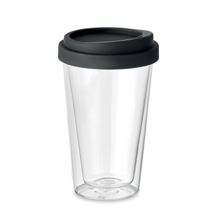Stikla krūze BIELO TUMBLER ar dubultsienām, 350 ml, ar jūsu logo