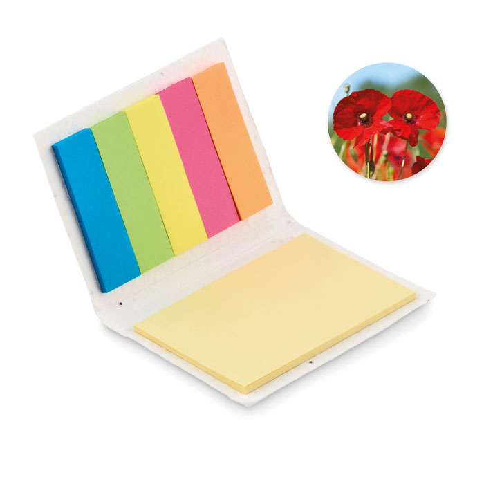 Piezīmju bloks VISON SEED ar sēklu papīra vāku ar jūsu logo