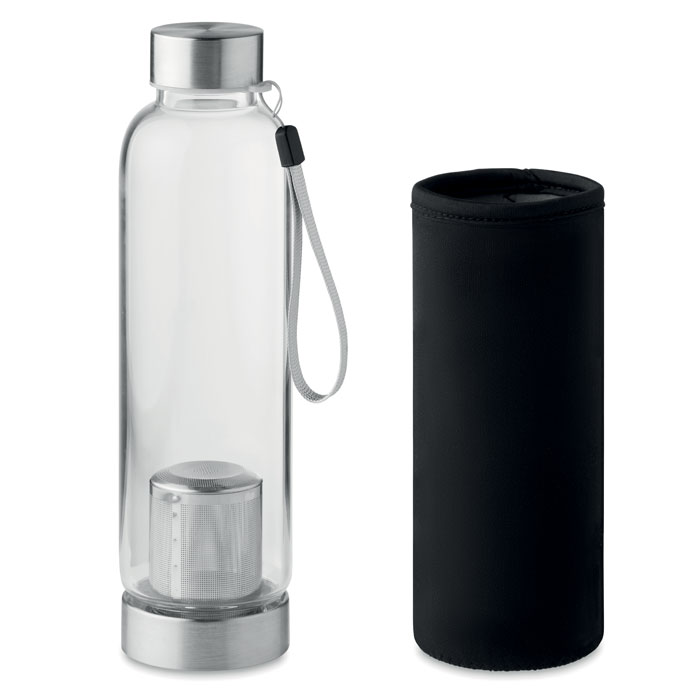 Stikla pudele UTAH TEA 500 ml ar tējas sietiņu ar jūsu logo