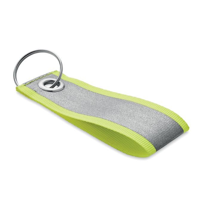 Reflective key ring REFLEKEY with two printable sides with your logo