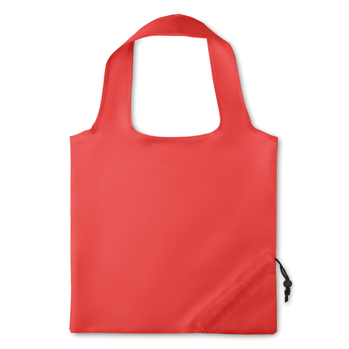 Foldable shopping bag FRESA in 210D polyester with pouch, with your logo