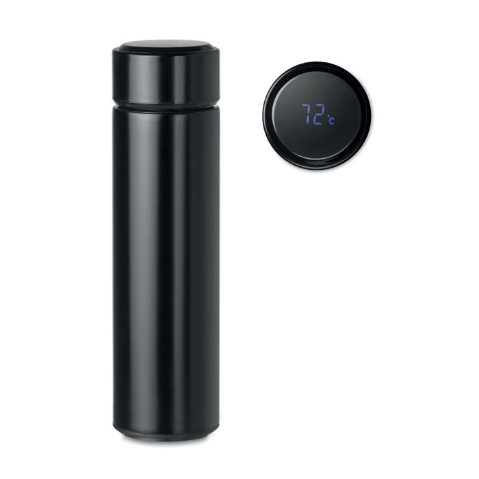 Vacuum bottle POLE with LED touch thermometer and your logo