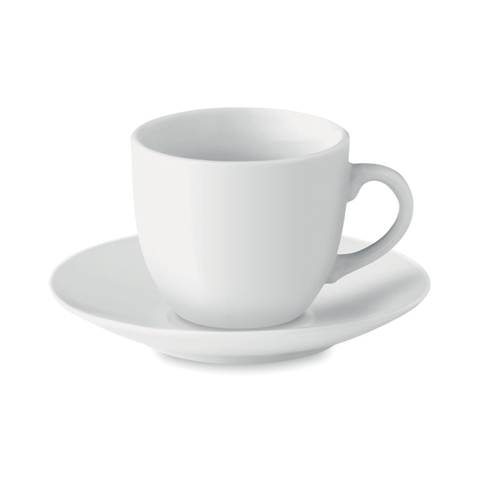 Porcelāna espresso tasīte ar apakštasīti ESPRESSO 80 ml ar jūsu logo