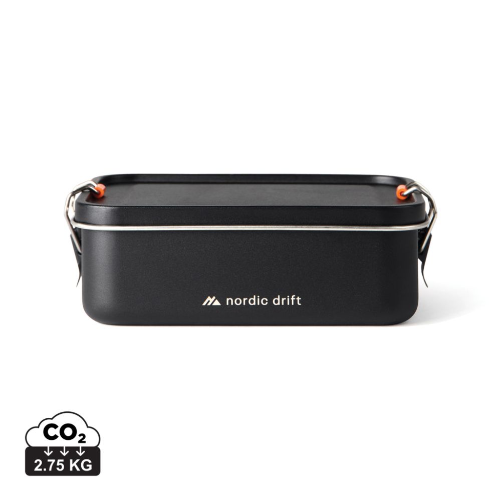 Pusdienu kaste Nordic Drift Trail no pārstrādāta tērauda 1200 ml ar jūsu logo