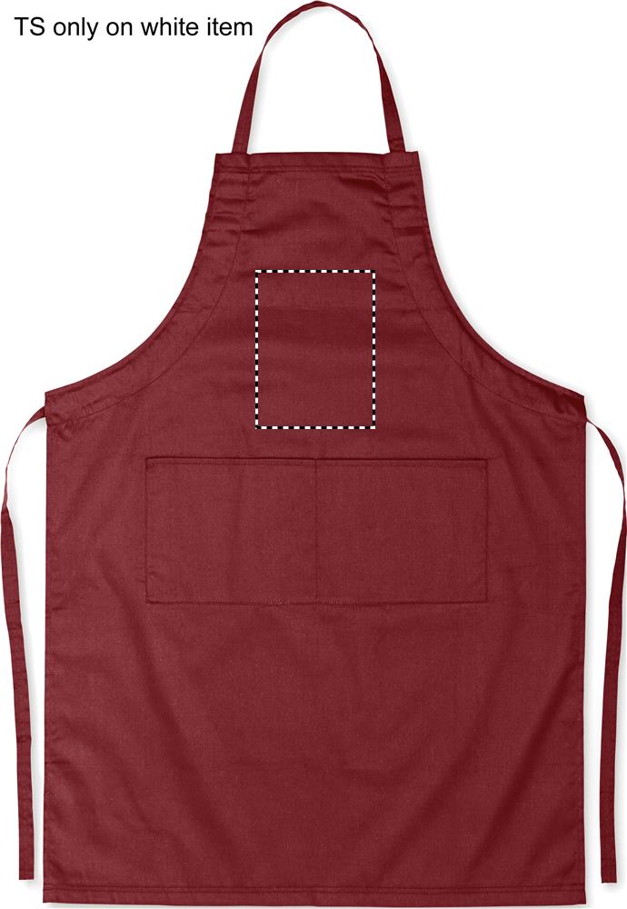 Print position FRONT ABOVE POCKET