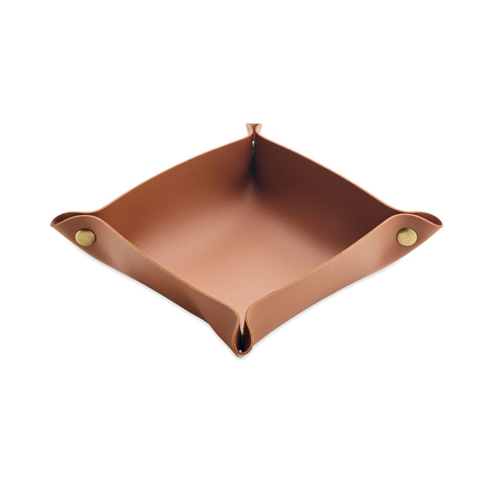 Foldable PU key tray KEYSPOT with iron buckles, with your logo