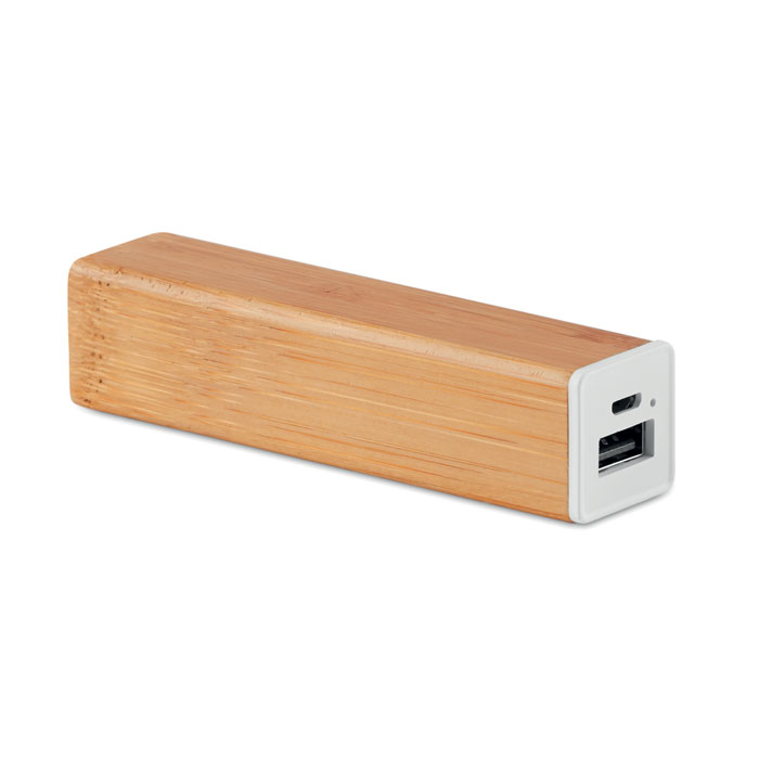 POWERBAM bamboo power bank 2200 mAh with your logo