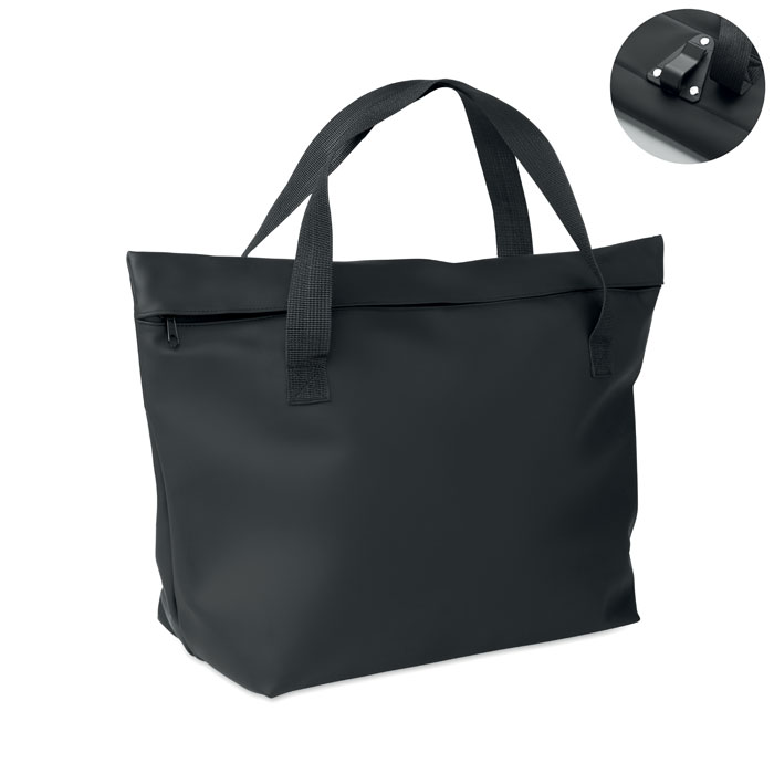 RIDE TOTE BAG bicycle shopping bag, water repellent PU, with your logo