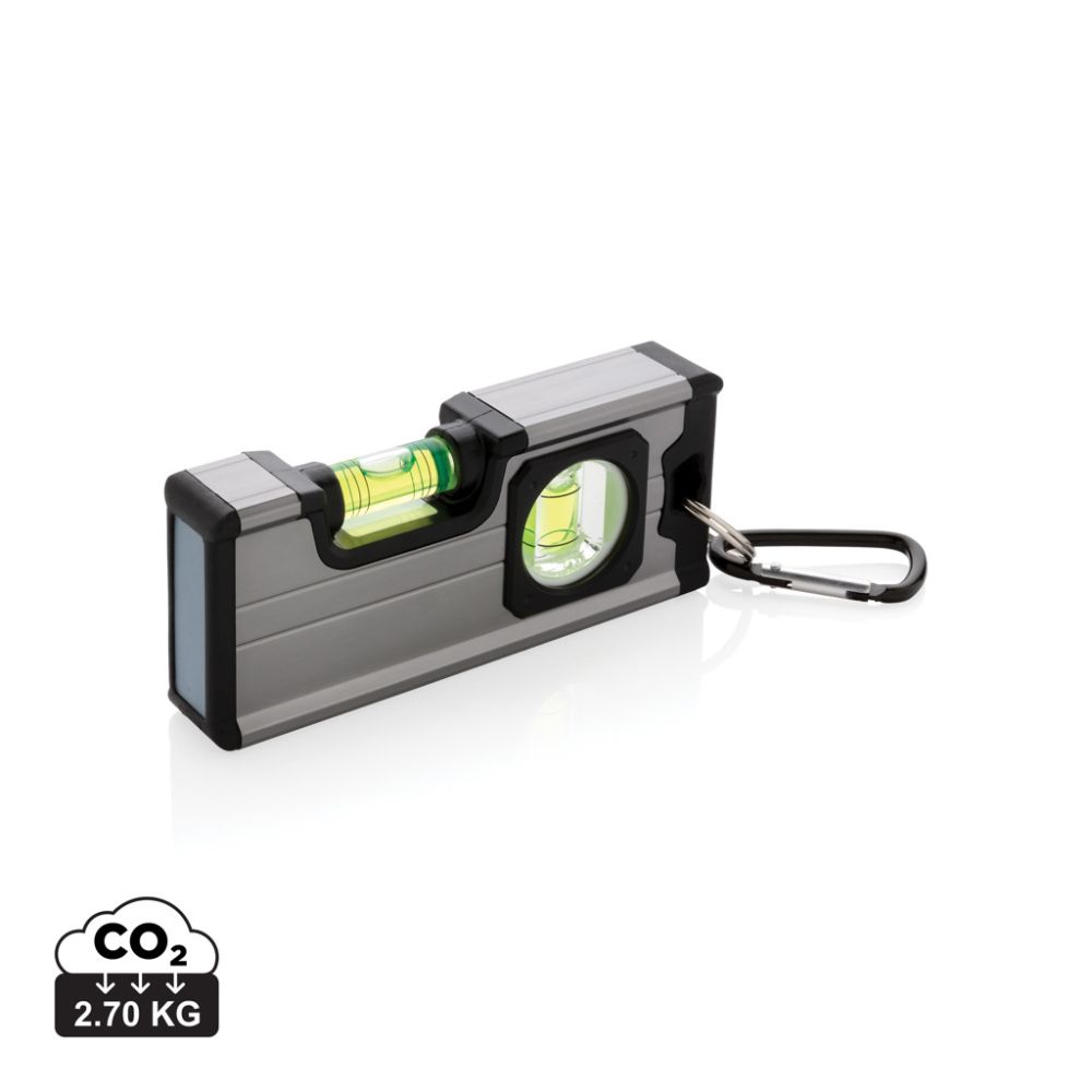 Magnētiskais līmeņrādis-lineāls Magnetic level ruler medium 12 cm ar jūsu logo