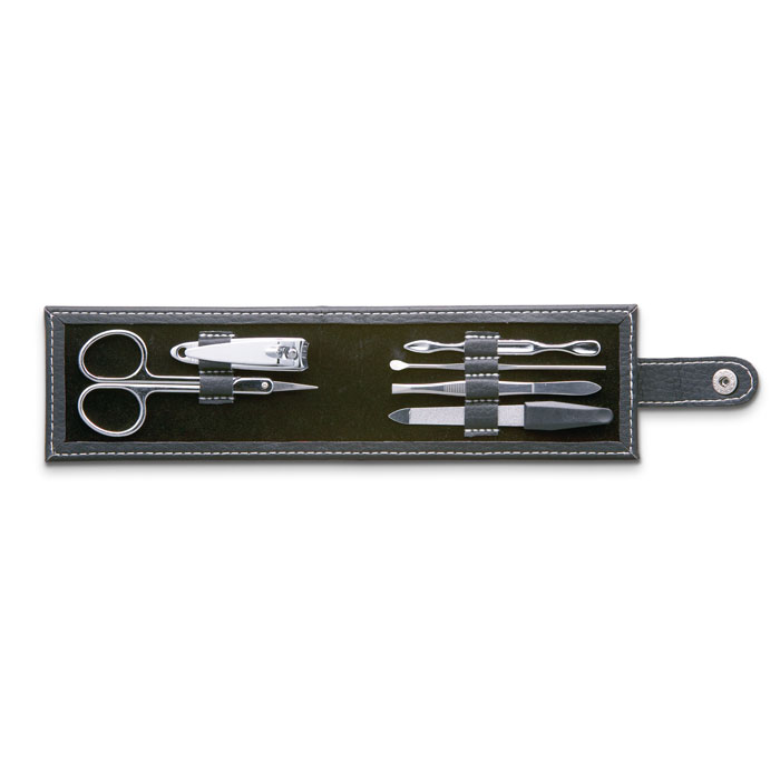 NAILKIT 6-tool manicure set in PU pouch with your logo