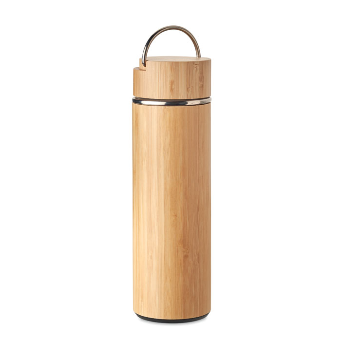 TAMPERE 400 ml double wall vacuum flask with tea infuser and your logo