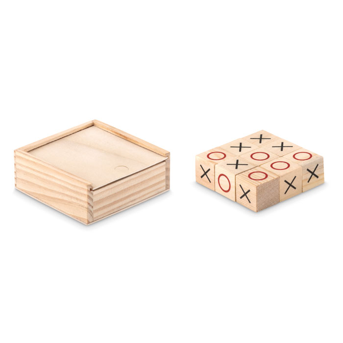 Koka spēle TIC TAC TOE ar jūsu logo