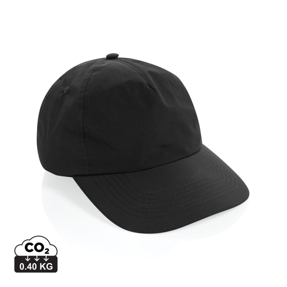 Beisbola cepure KENTO URBAN no pārstrādāta neilona, 5 paneļi, ar jūsu logo