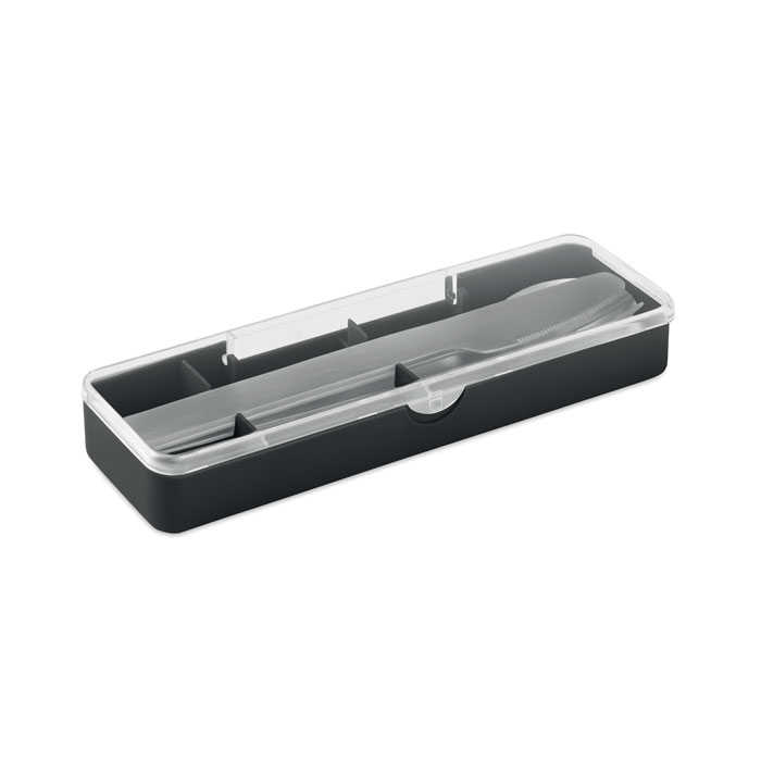 Stainless steel cutlery set MESTECK with PP case with your logo