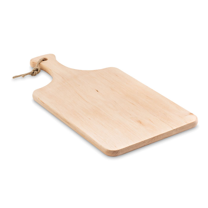 Cutting board ELLWOOD LUX in EU alder wood with handle and your logo