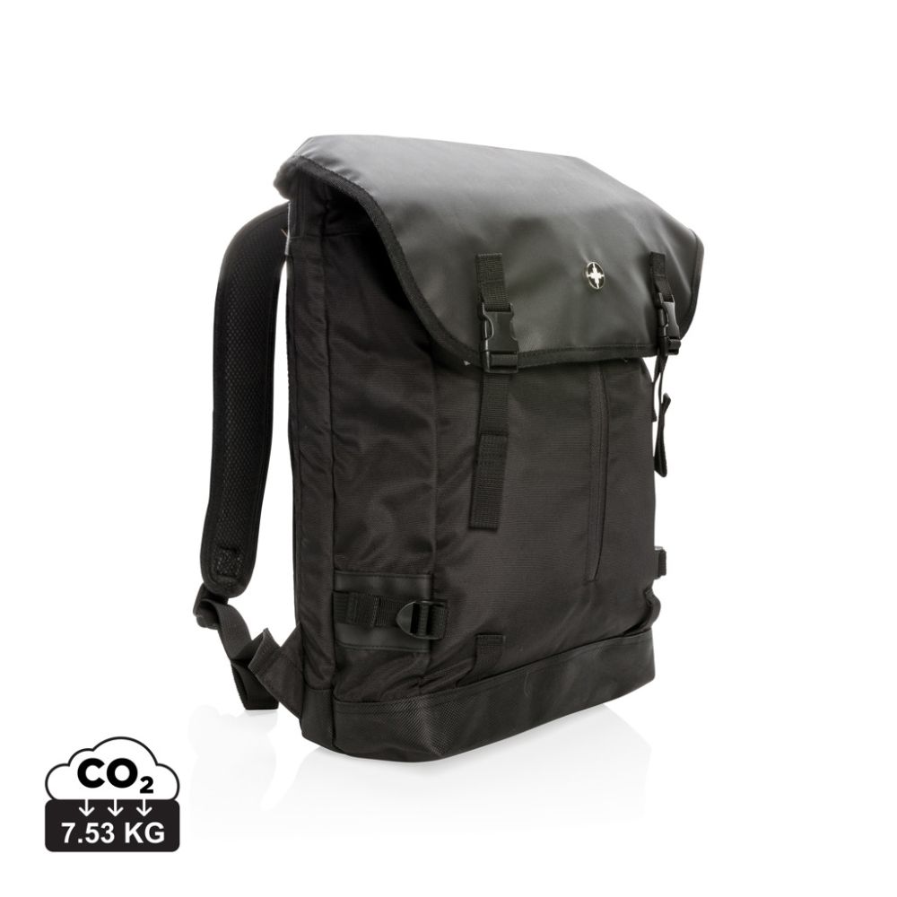 Mugursoma Swiss Peak 17” portatīvajam datoram ar polsterētu nodalījumu ar jūsu logo