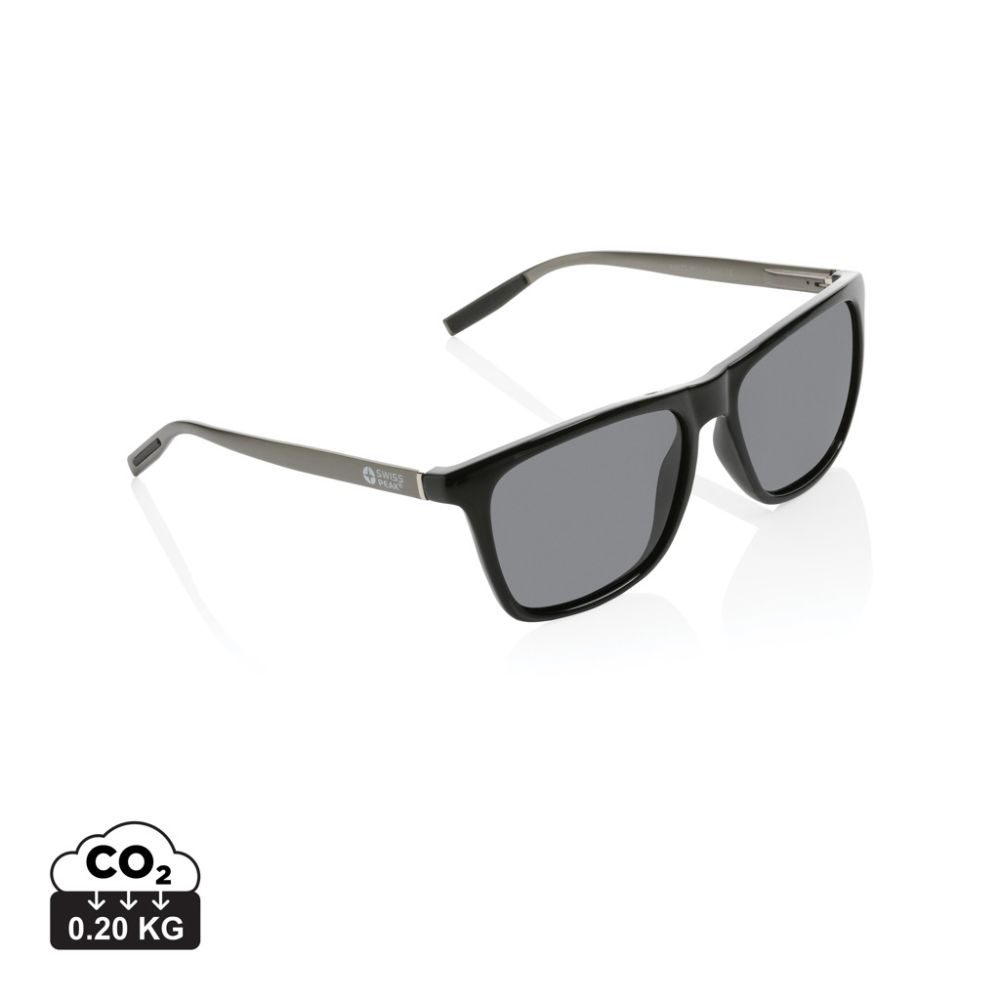Polarizētas saulesbrilles Swiss Peak ar RCS pārstrādātu rāmi ar jūsu logo