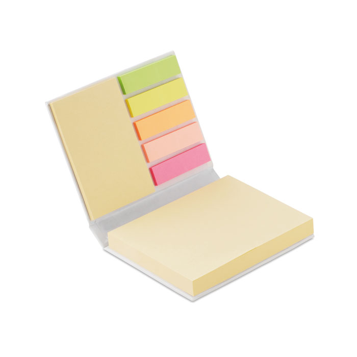 Sticky note set VISIONMAX made from recycled paper with your logo