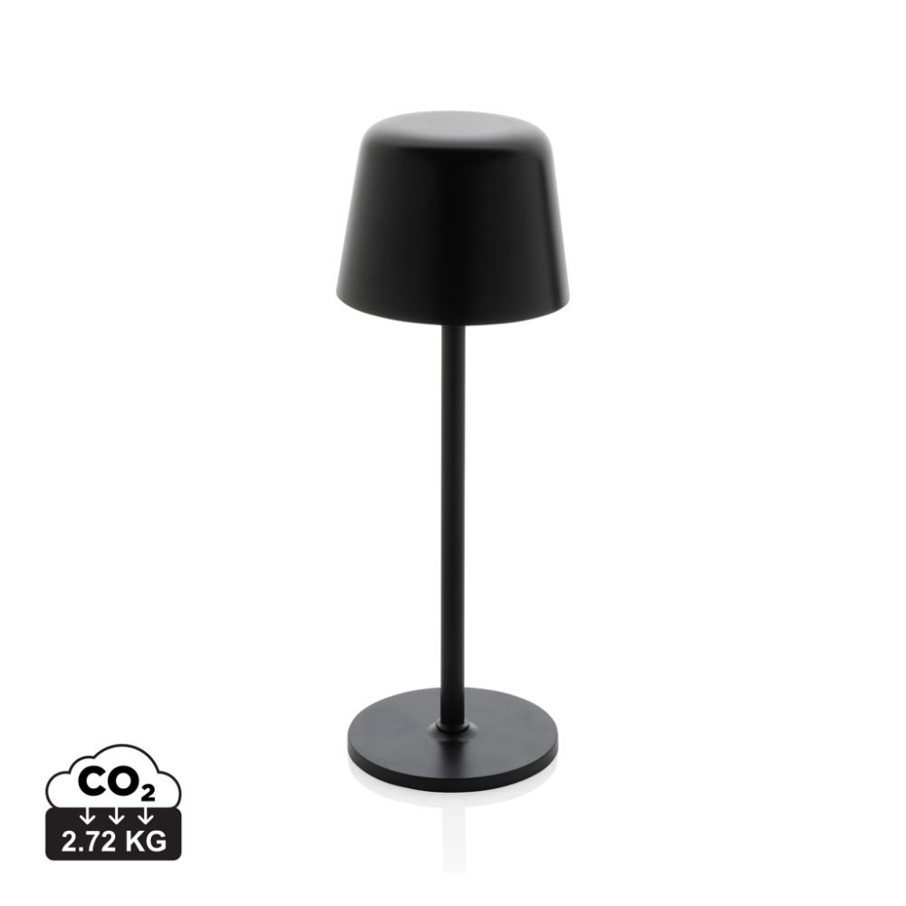 Zenic rechargeable table lamp made from recycled ABS, USB-C, with your logo