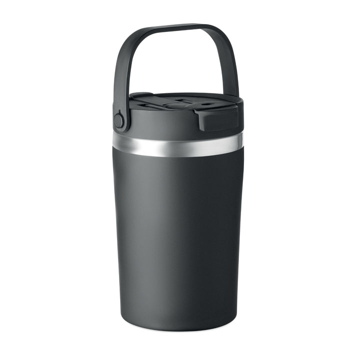 COZYCUP 350 ml double wall tumbler, recycled steel, with your logo