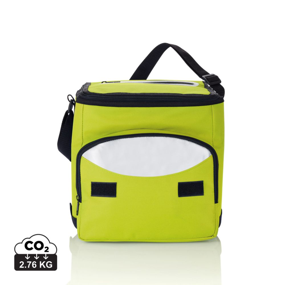 Foldable cooler bag P733.19 with silver lining, 13 l, with your logo