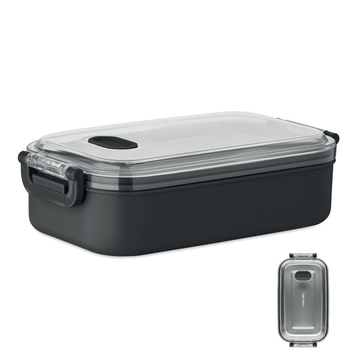 PP lunch box HOAGIE with airtight lid and steel inner layer with your logo