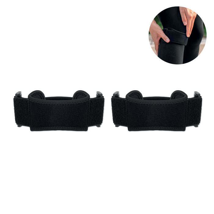 STABIL sports knee support set, 2 pieces, with your logo