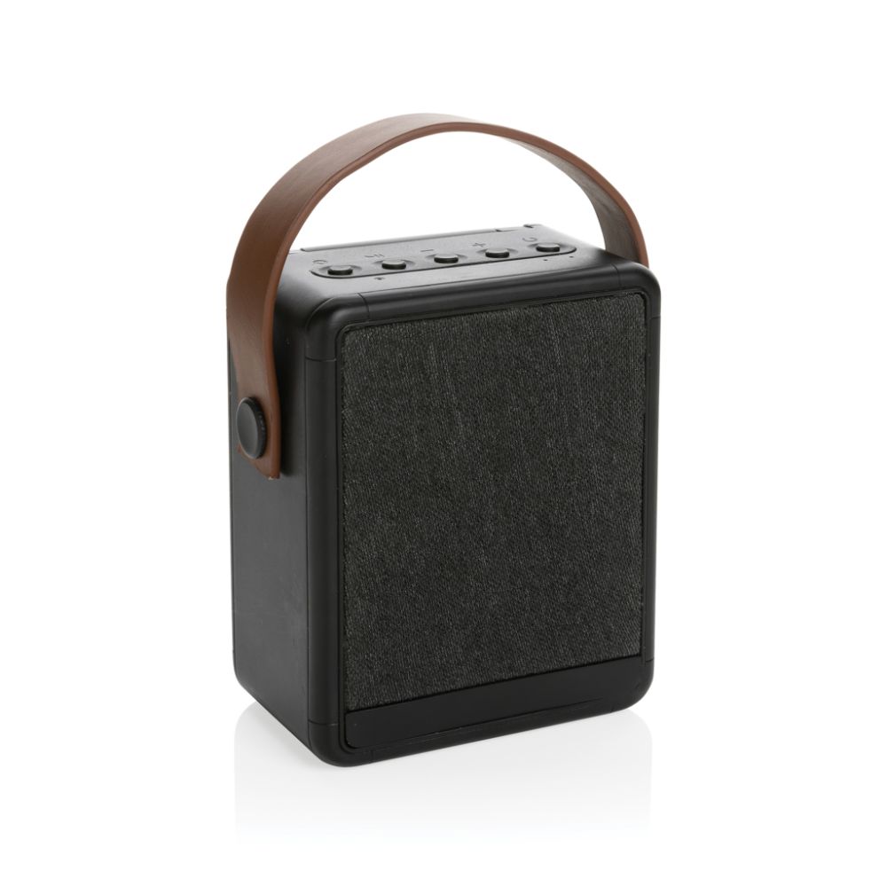 Solar speaker Skywave 12 W in RCS recycled ABS with LED lamp, with your logo