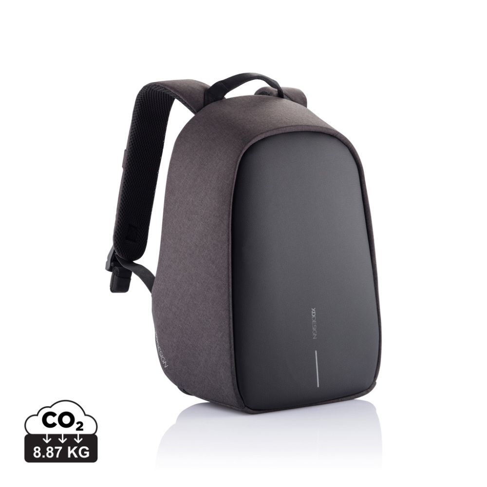 Pret zādzībām aizsargāta mugursoma Bobby Hero Small ar USB portu ar jūsu logo