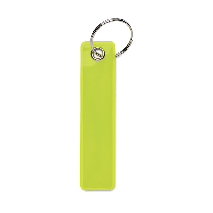 KEYFLECT reflective PVC key ring with "remove before flight" text with your logo