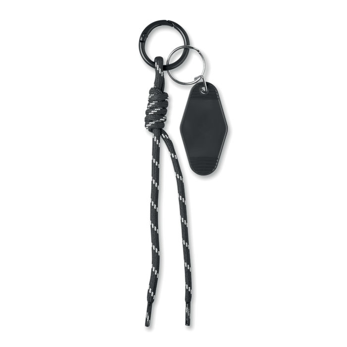 KEYBRAID braided rope keyring with ABS tag, with your logo