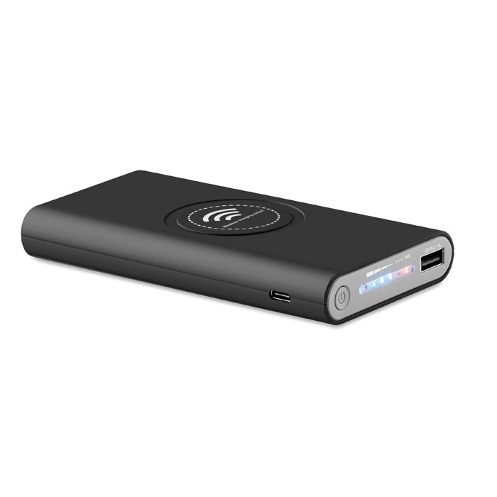 Wireless power bank VIGOR 8000 mAh with 15 W wireless charging with your logo