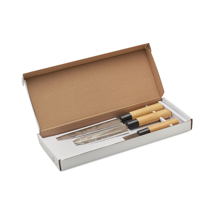 Japanese style knife set TAKI in gift box with your logo