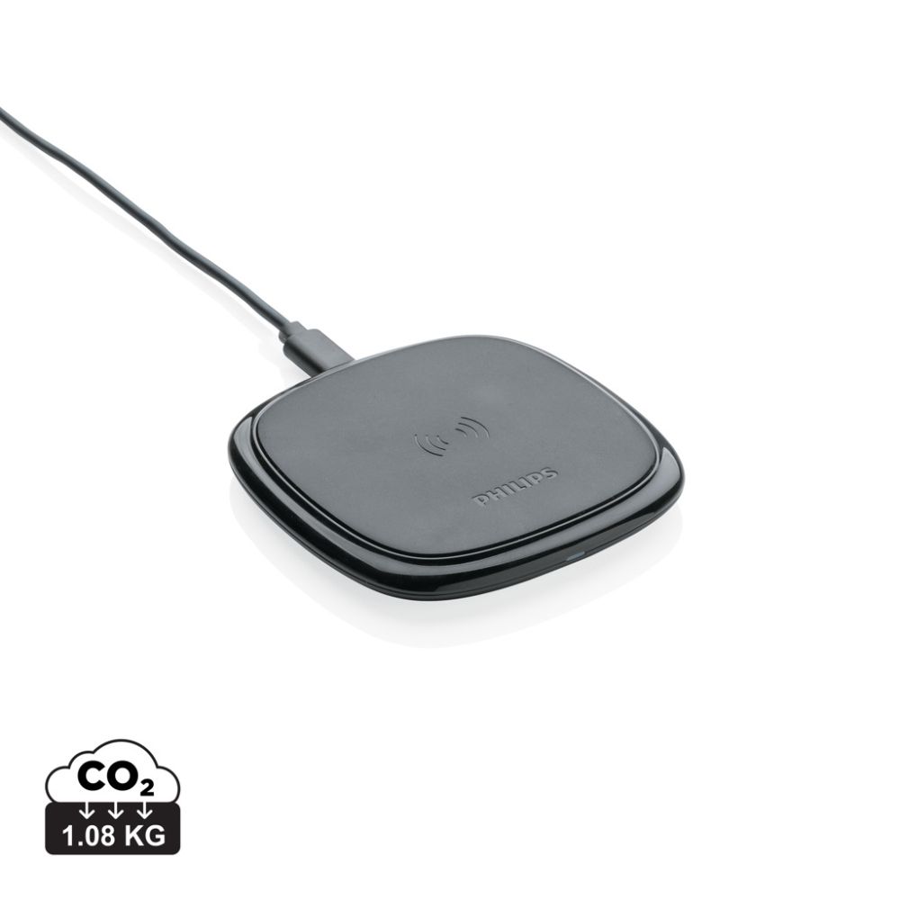 Philips 10W Qi wireless charger with LED indicator, with your logo