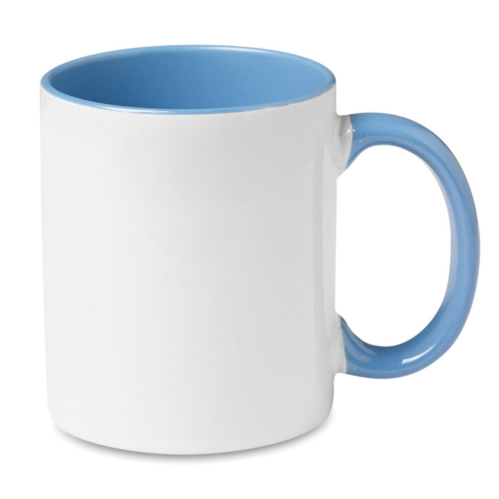 Ceramic mug SUBLIMCOLY with sublimation coating and coloured interior, with your logo