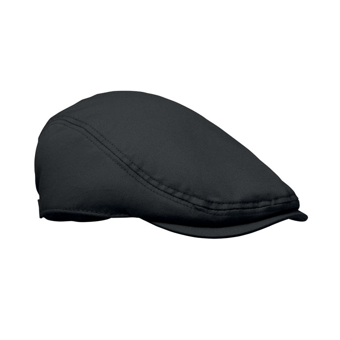 FLAT PEAK newsboy flat cap in cotton twill with your logo