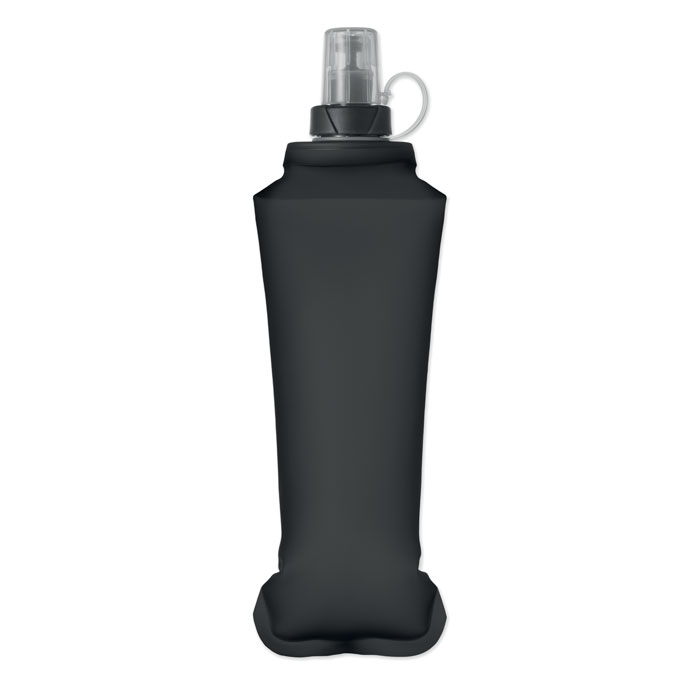 Foldable water bottle BITER 500 ml with bite valve and your logo