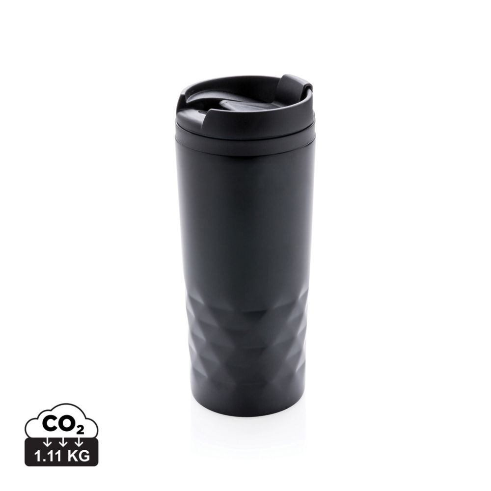 Krūze Geometric mug no nerūsējošā tērauda ar ģeometriskiem elementiem 300 ml ar jūsu logo
