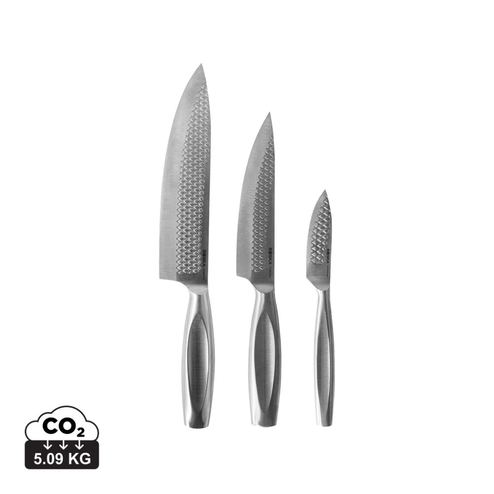 Kitchen knife set BOSKA Monaco+, 3 pcs, extra sharp, with your logo